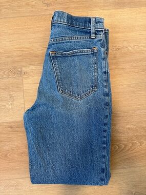 Abercrombie & Fitch Women's Straight-Leg Blue Denim Jeans